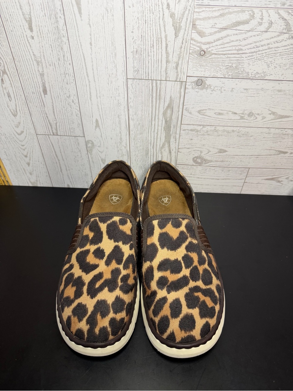 Ariat Leopard Print Slip-On Shoes Women’s US 8B Comfort Casual Sneakers - Picture 2 of 14